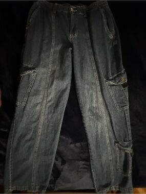 Fivestar General Women's Carpenter Jeans in Dark Blue Wash size 9/29